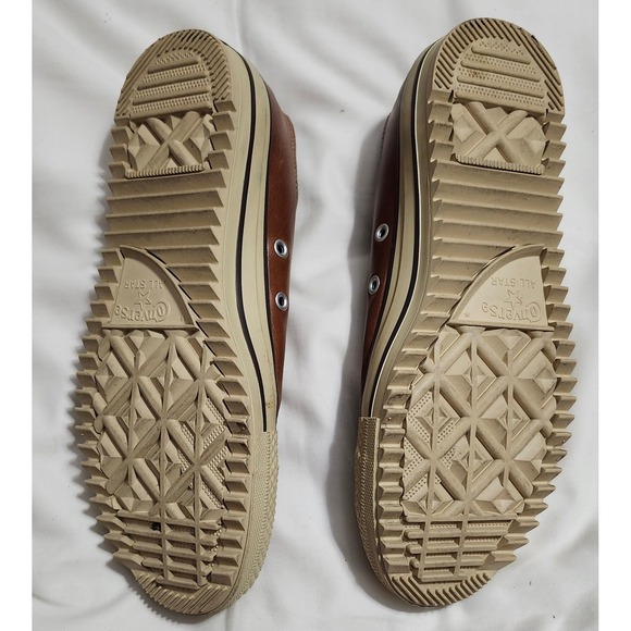 Converse Chuck Taylor All Star City Trek Brown Leather Low Top Sneakers 141969C - Picture 6 of 8